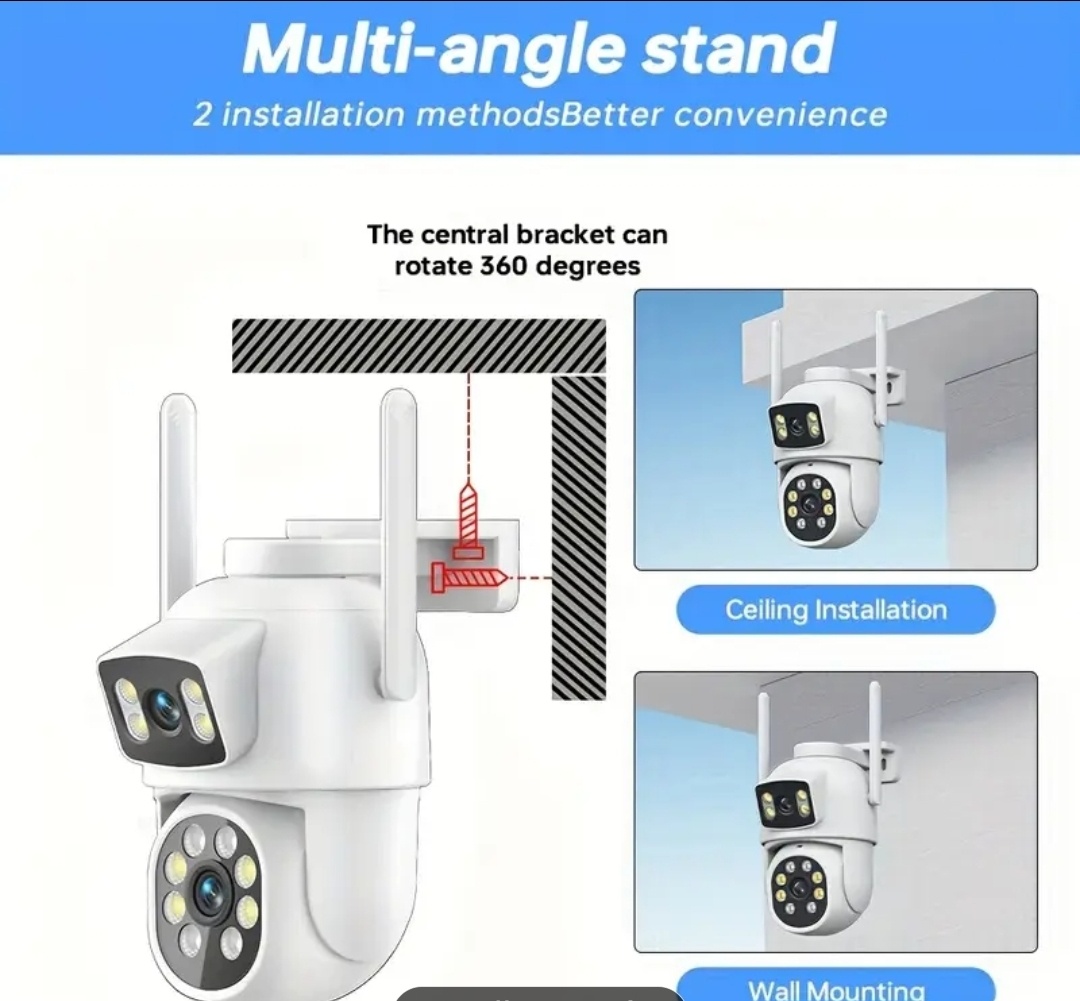 Kamera wifi, vonkajšia, vodotesná,dvojitá - 5