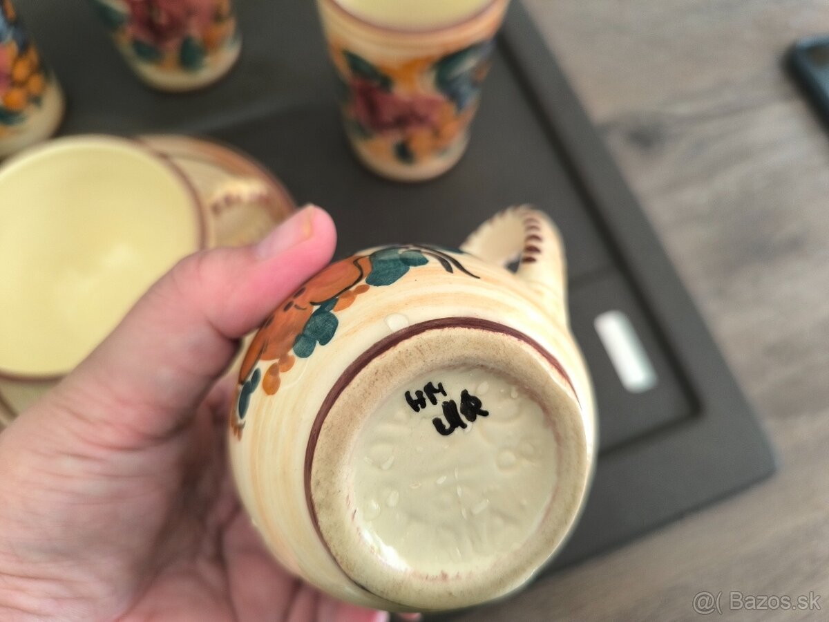 Keramické šálky a mliečnik - 5