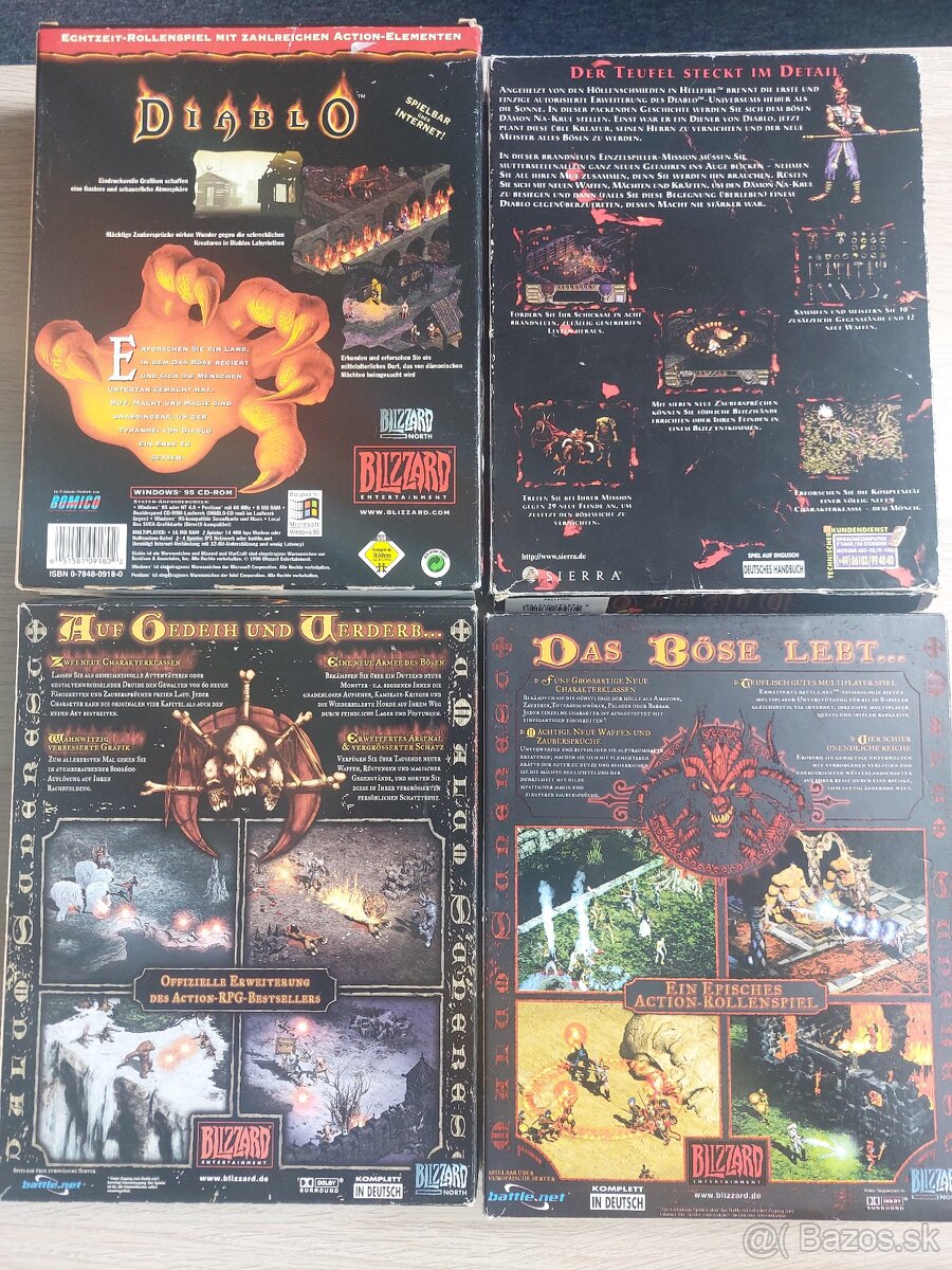 Diablo 1+datadisk / 2 + datadisk / Big Box / Rare viz foto - 5