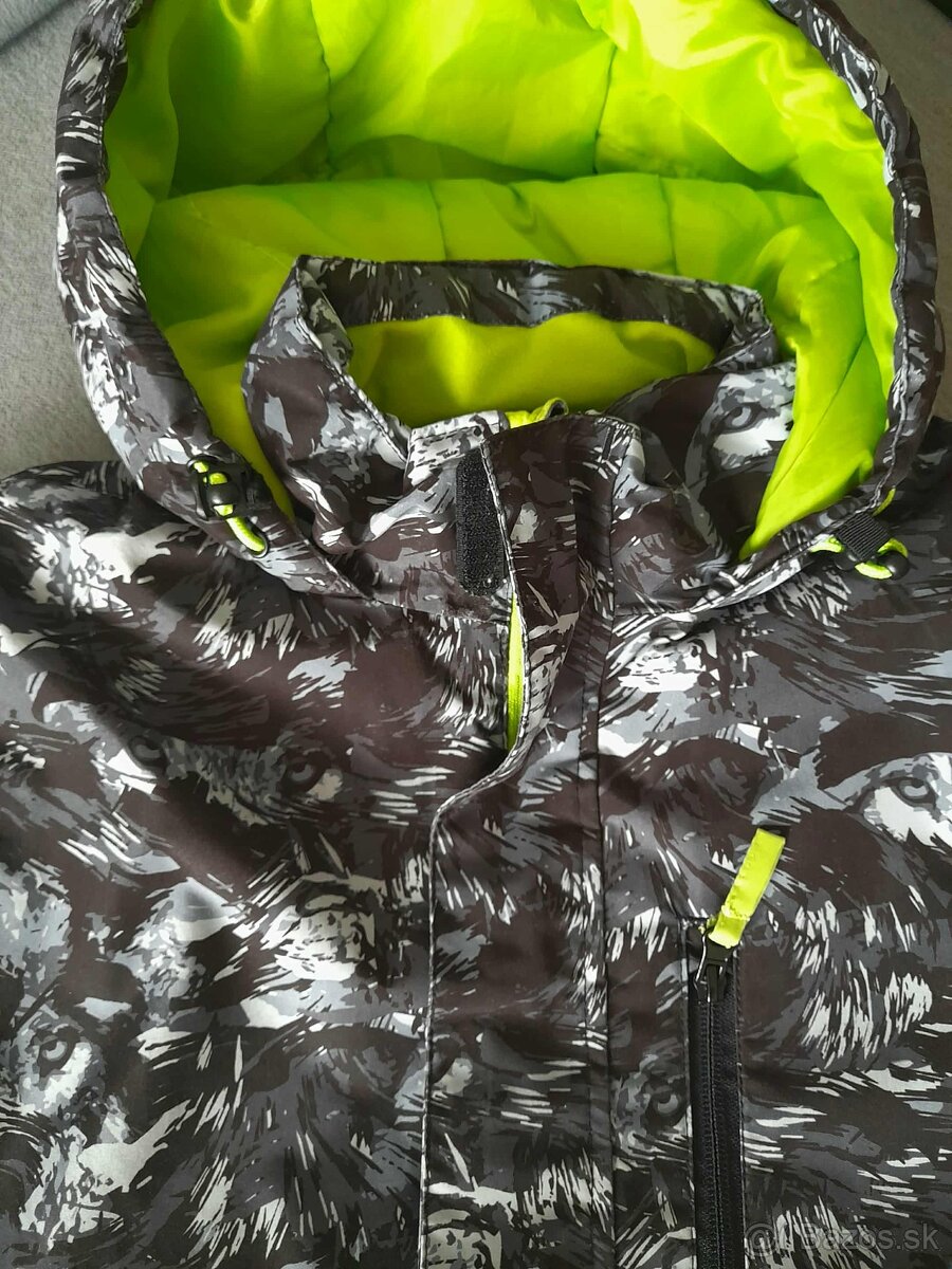 Chlapčenská lyžiarska bunda LEWRO 152/158 - 5