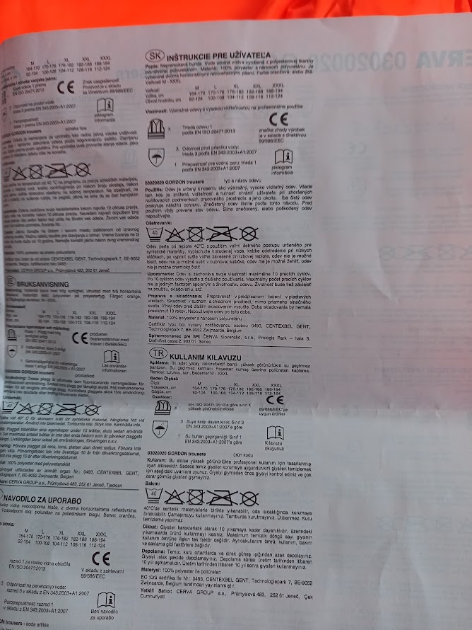 Súprava nohavice+bunda XL GORDON Cerva NOVÁ - 5