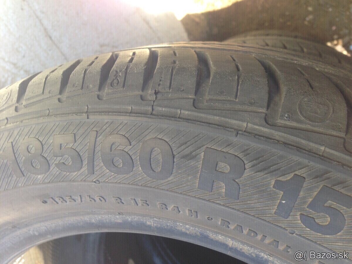 Predám letné Pneu 185/60 6/7mm - 5