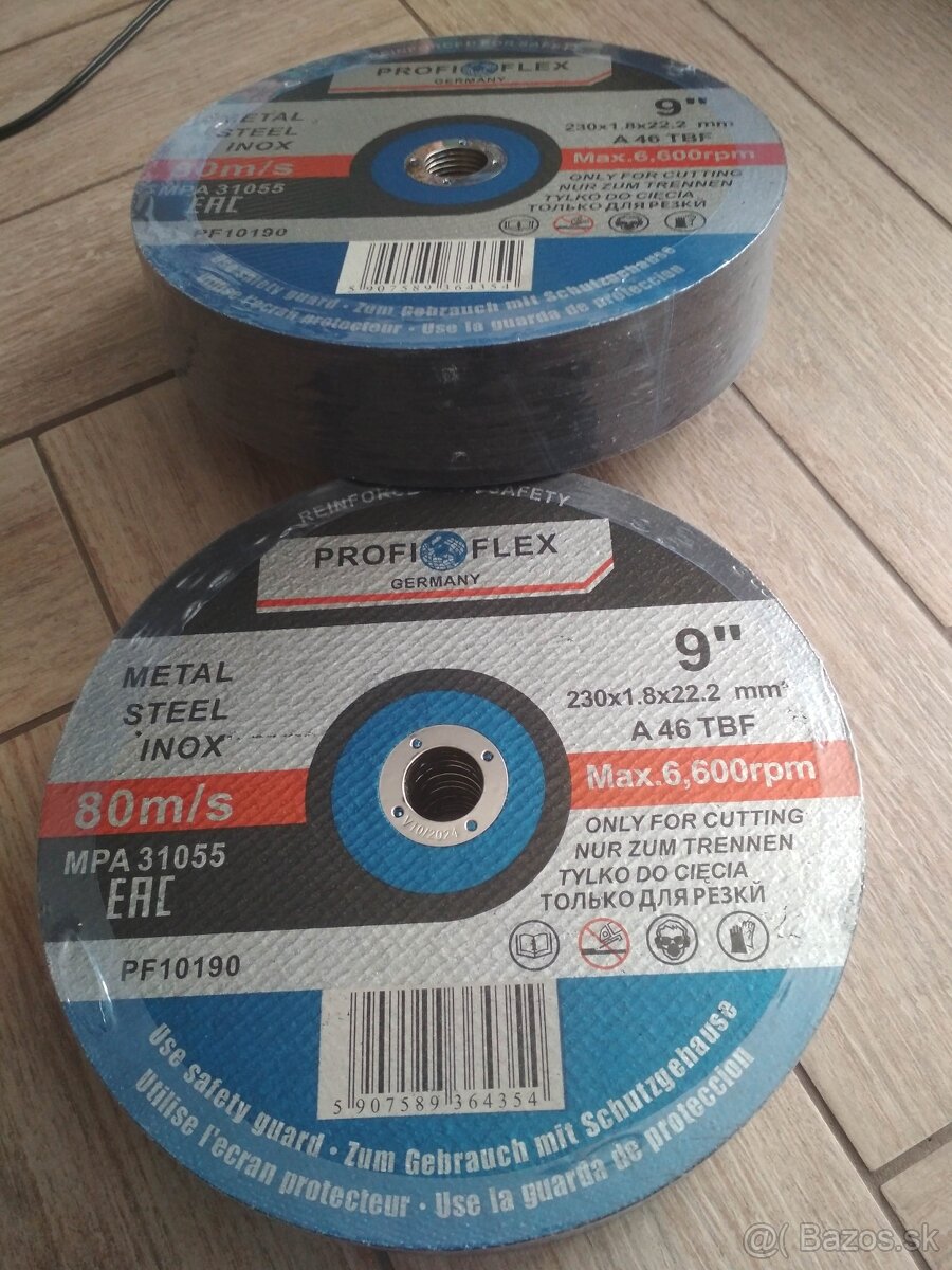 rezné kotúče 125 mm , 230mm - nové - 5