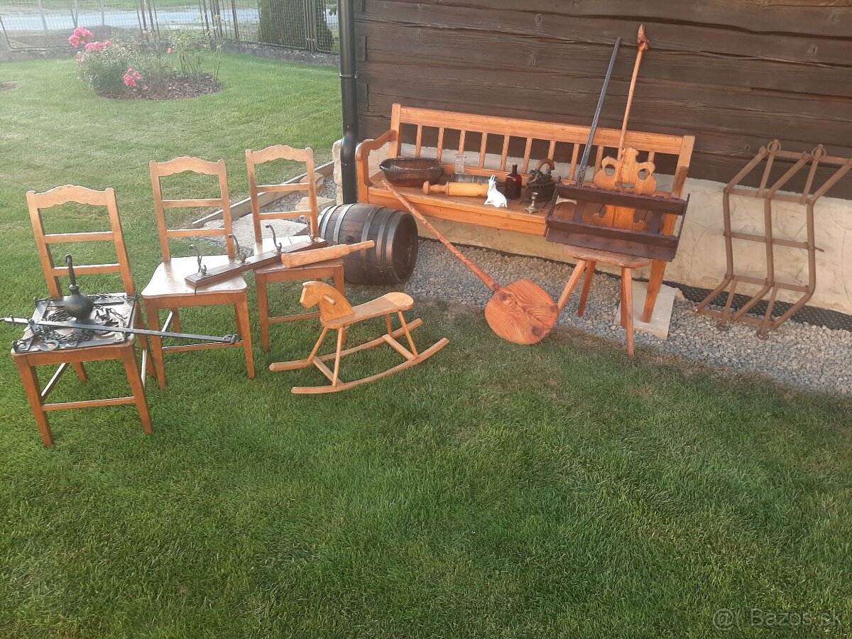 Starožitné, chalupárske dekorácie z drevenice. - 5