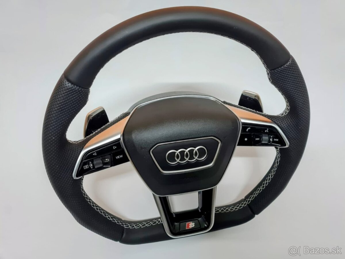 SPORTOVY VYHREVANY AUDI VOLANT MULTIFUNKCIA F1 PADLA AIRBAG - 5