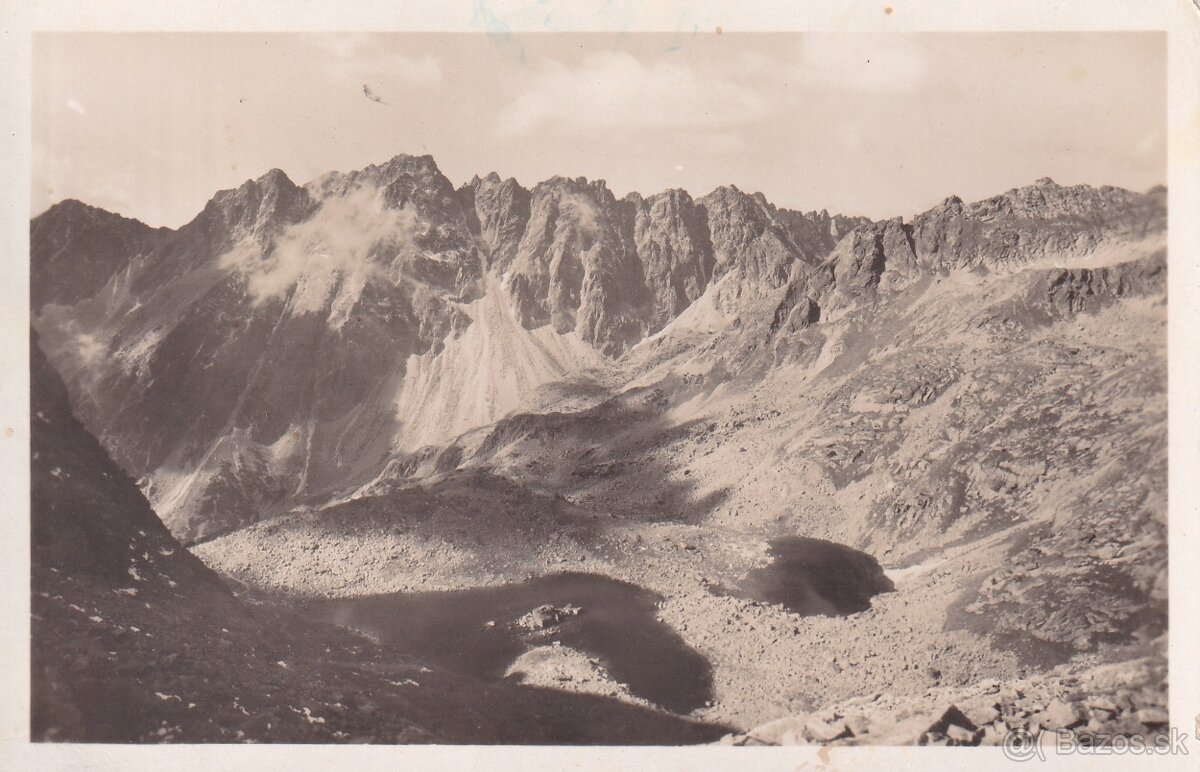 Staré pohľadnice Vysoké Tatry, Žabie a Popradske pleso - 5