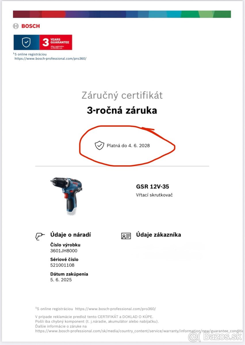 Aku skrutkovac Bosch GSR 12V 35 - 5