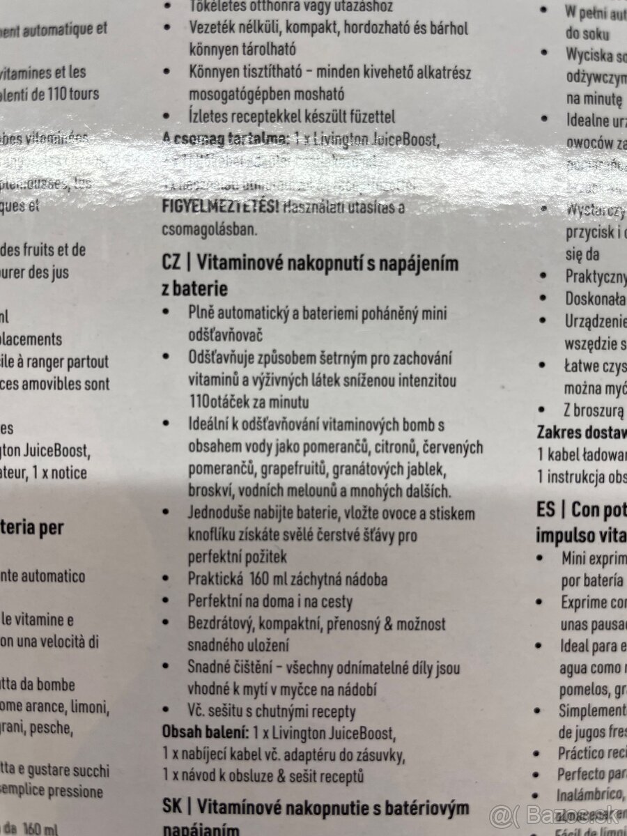 Bezdrôtový odšťavovač - 5