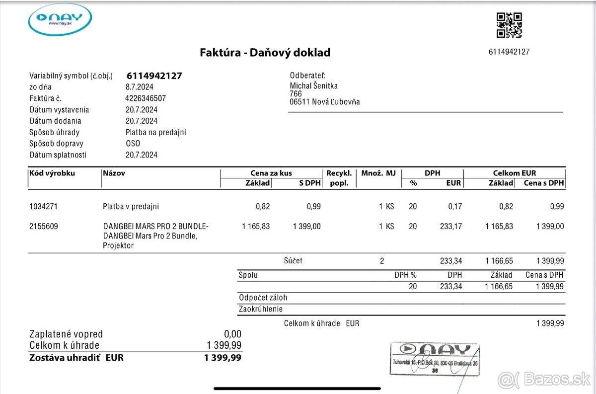 Projektor laserový Dangbei - 5