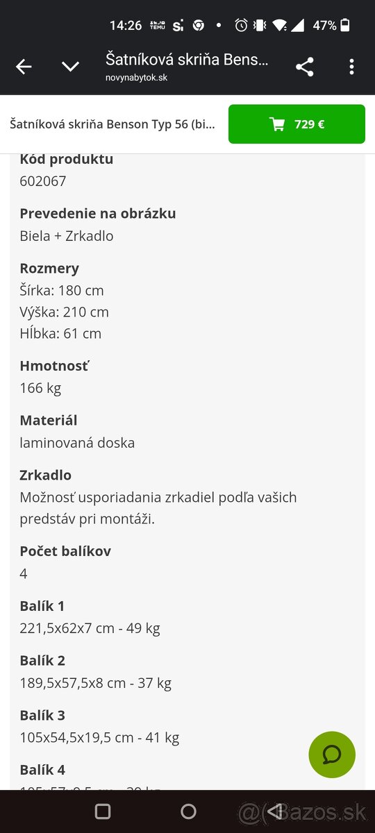 Šatníková skriňa s posuvnými dverami rolldor - 5