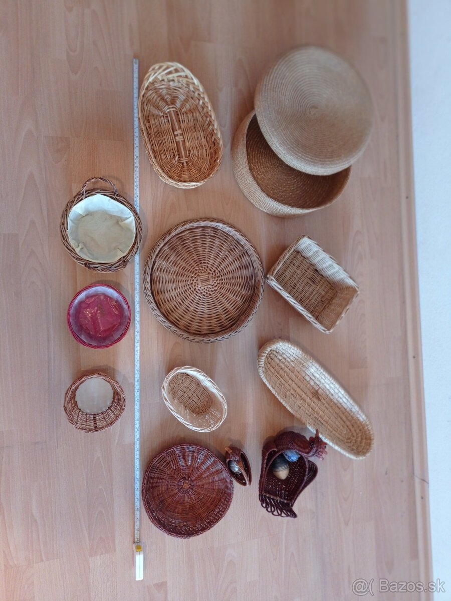 prútený košík - LACNO výber z 12 kúskov - 5