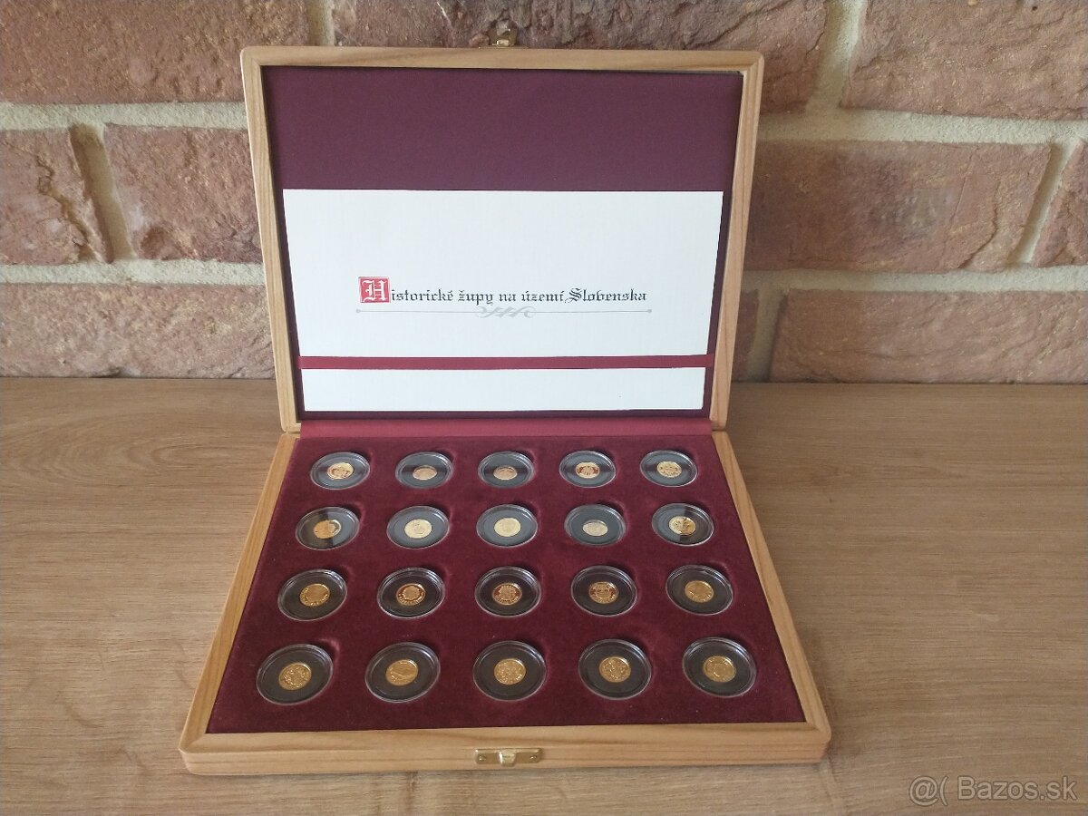 zlatá medaila 7x Slovenské banské mestá, 20xHistorické župy - 5