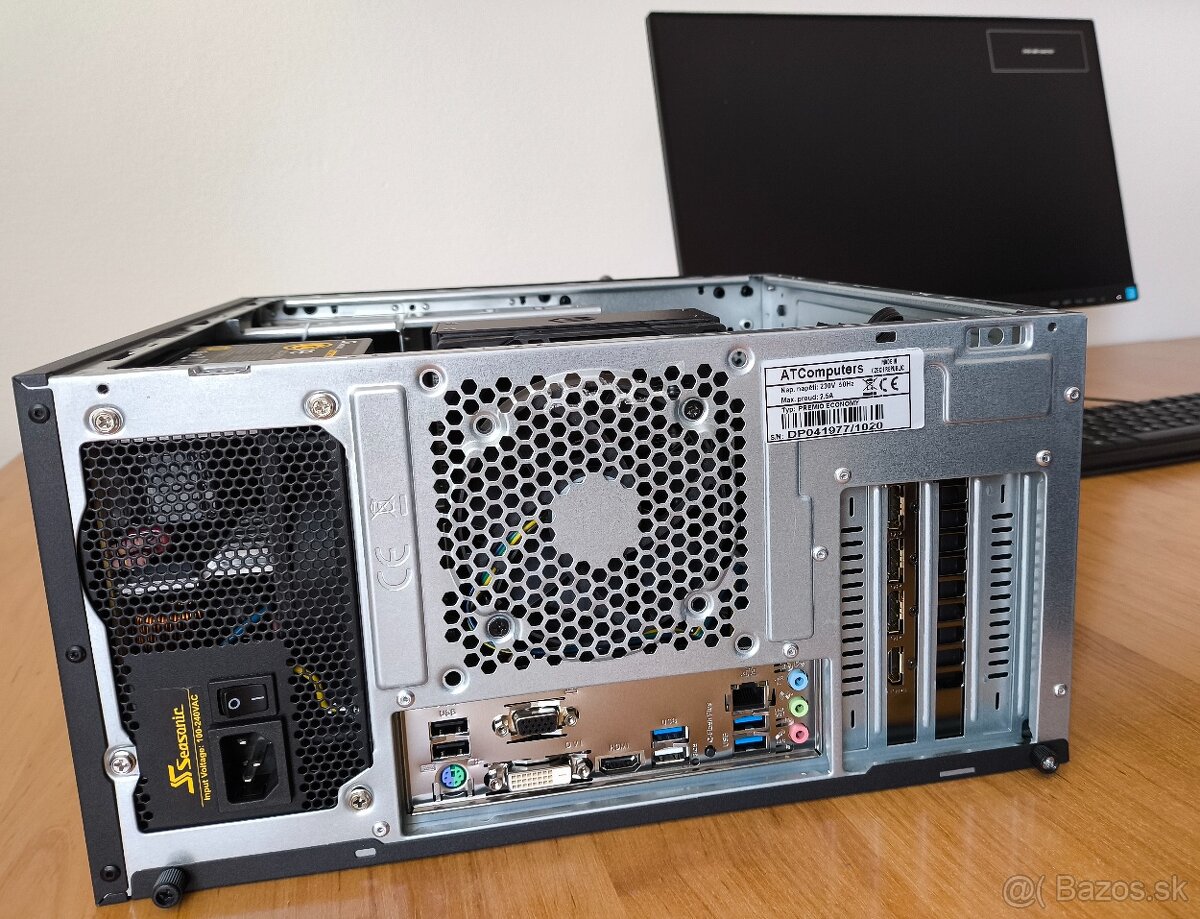 celý PC:Ryzen5600;RTX5060-8GB;32GB-DDR4;2TB-M.2;24"LCD - 5