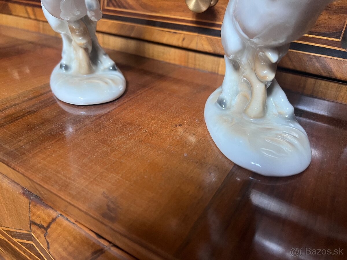 porcelánové sošky koňov značky Schaubach kunst - 5
