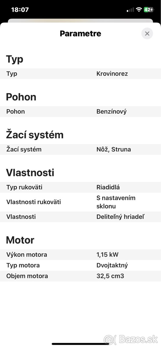 Predam Krovinorez Fieldmann FZS 3020-B - 5