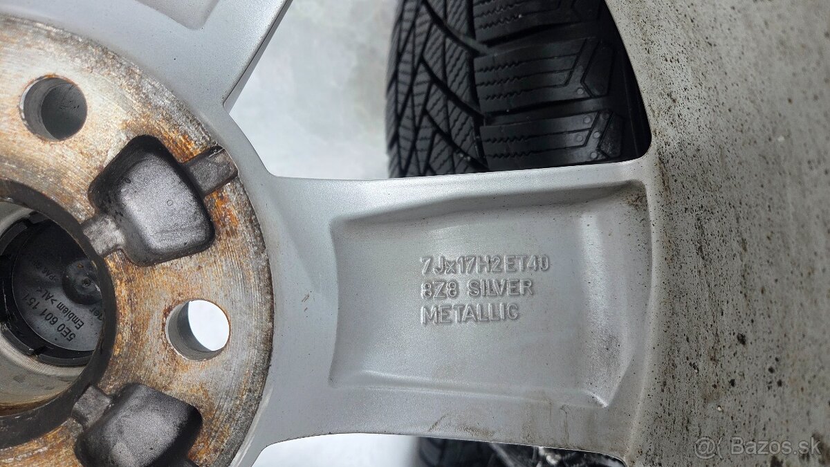 Predám zimné pneu + disky 215/65r17 99V - 5