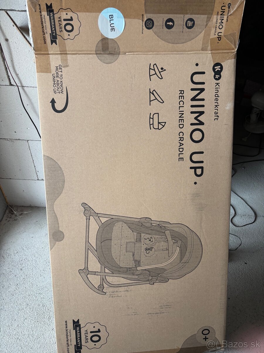 KINDERKRAFT Lehátko 5v1 Unimo Up Blue - 5