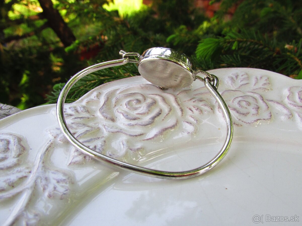 Strieborné mechanické hodinky Regent, Ag 835 - 5