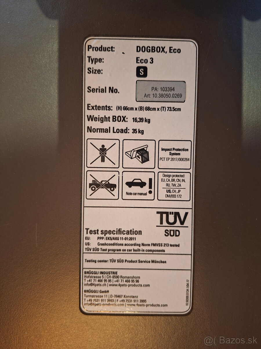 Klietka, prepravka pre psa DOGBOX ECO3 S - 5