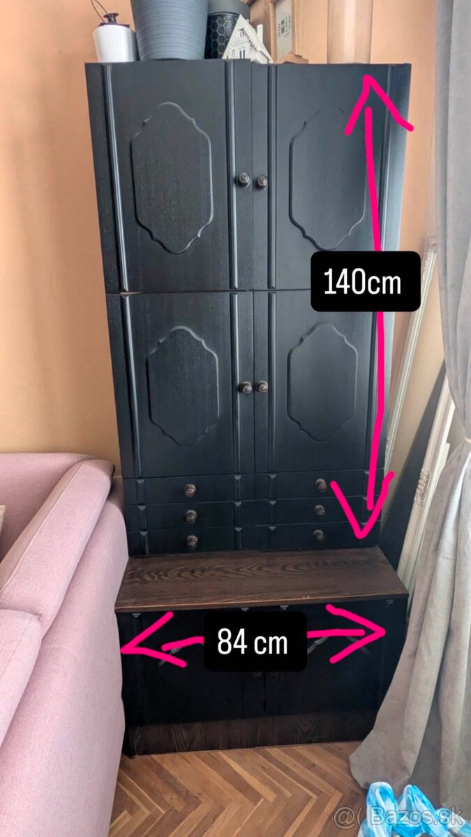 Tmavohnedé skrine - 5