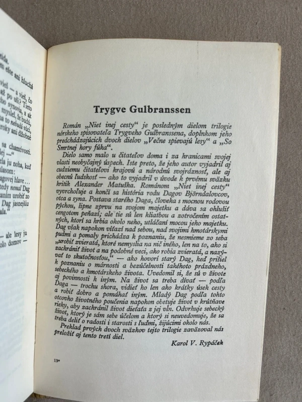 Niet inej cesty - Trygve Gulbranssen r. 1949 - 5