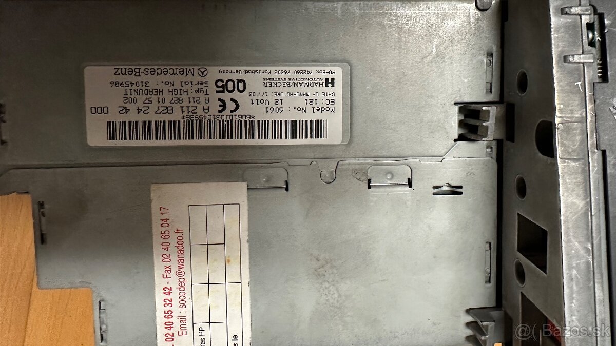 Predam na Mercedes E model 211 originálne Autoradio funkčne - 5