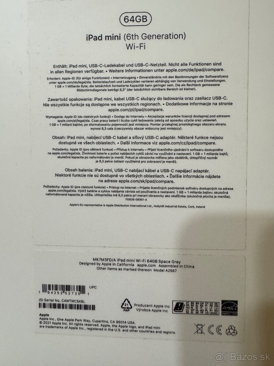 Apple iPad Mini 6 WiFi 64 GB - 5