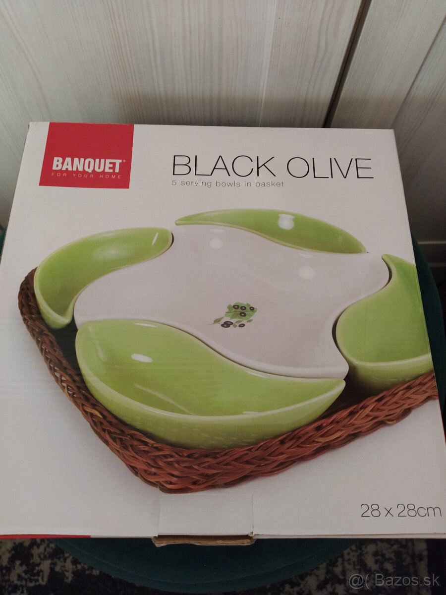 NOVÉ servírovacie misky v košíku (iba osobný odber) - 5