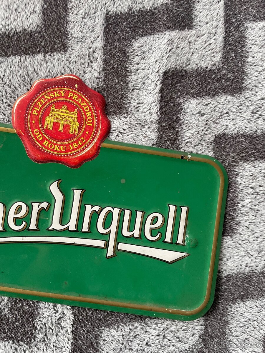 Pilsner Urquell - plechová tabuľa - 5