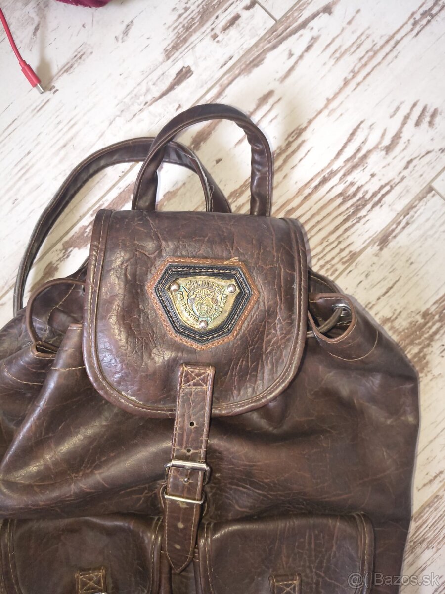Kožený vintage batoh - 5