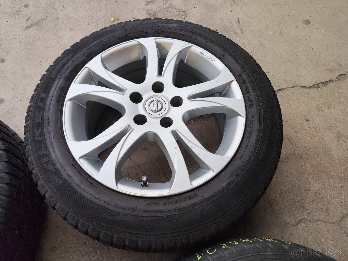 Sada Alu 17" Nissan +pneu +tpms - 5