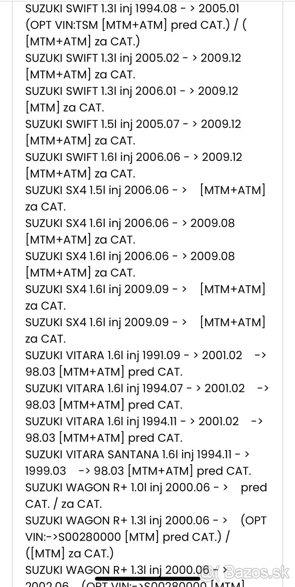 Suzuki lambda sonda - 5