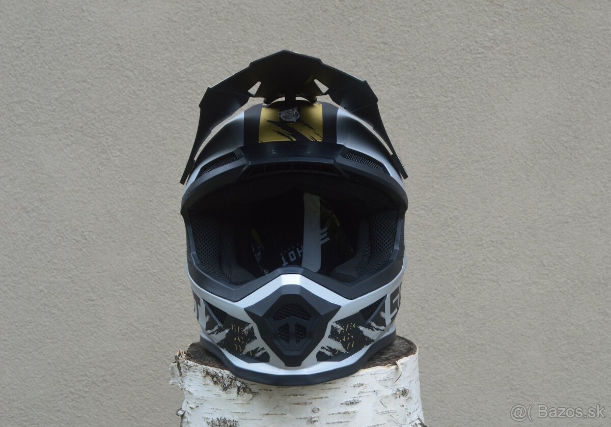 Prilba helma MX šedá čierna bronzová - 5