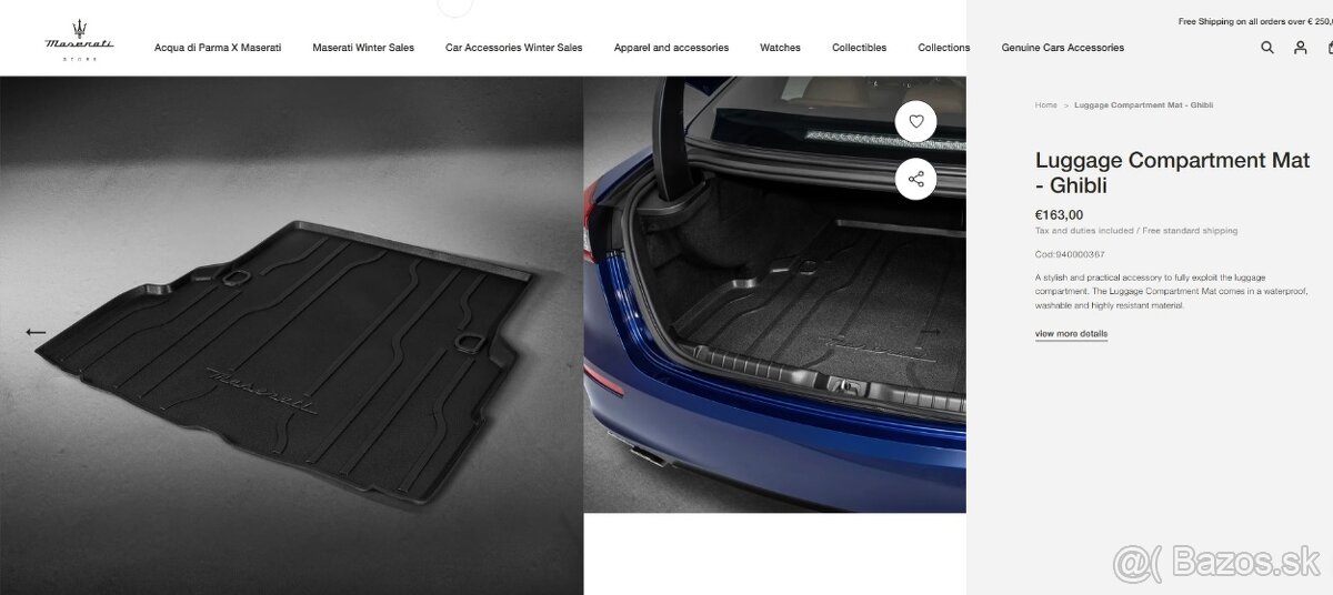 Maserati original podlaha batožinového priestoru - 5