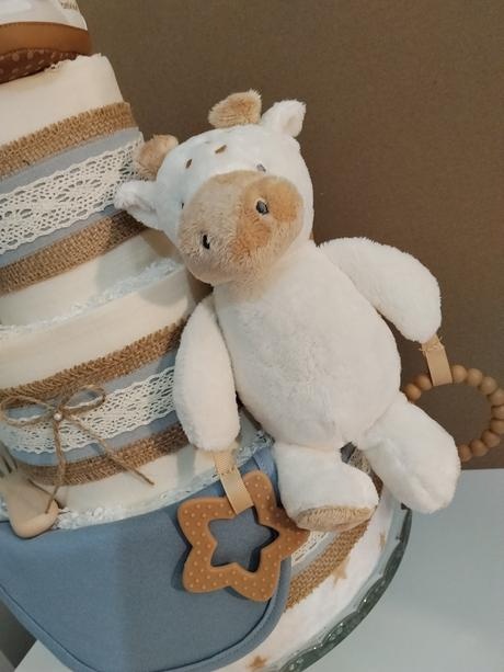 Plienková torta Nežné objatie - pre chlapčeka - 5