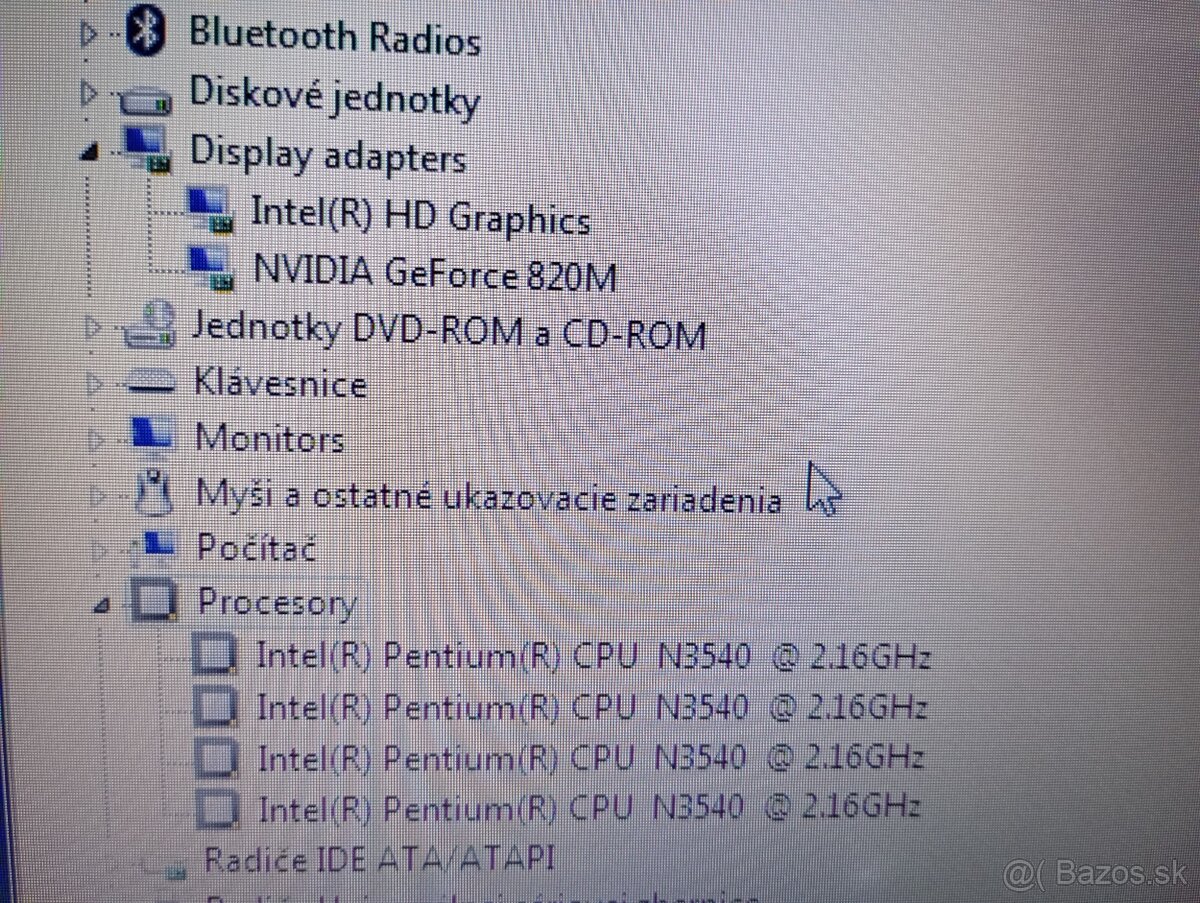 predám ACER ASPIRE ES1-771G , 17" displej , WINDOWS 7 - 5