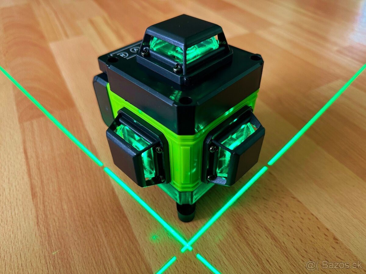4D samonivelačný laser 16L 360° zelený lúč 2x batéria - 5