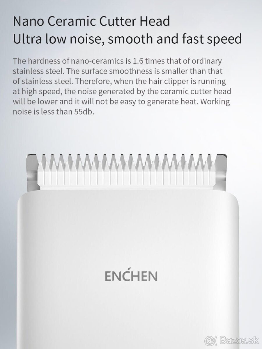Kvalitný Strojček na Vlasy Xiaomi Enchen 0.7-21mm B/W - 5