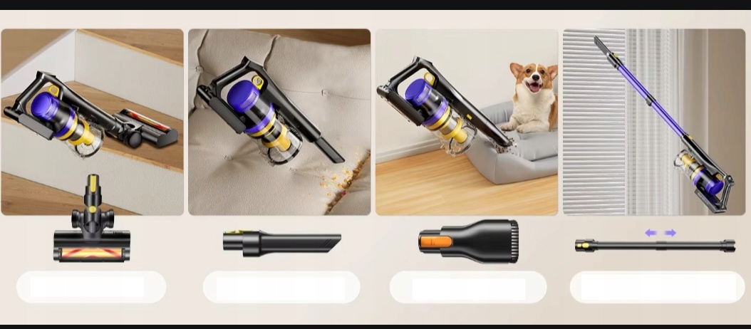 Laresar X11 550W 55KPA sací výkon bezdrôtový ručný vysávač - 5