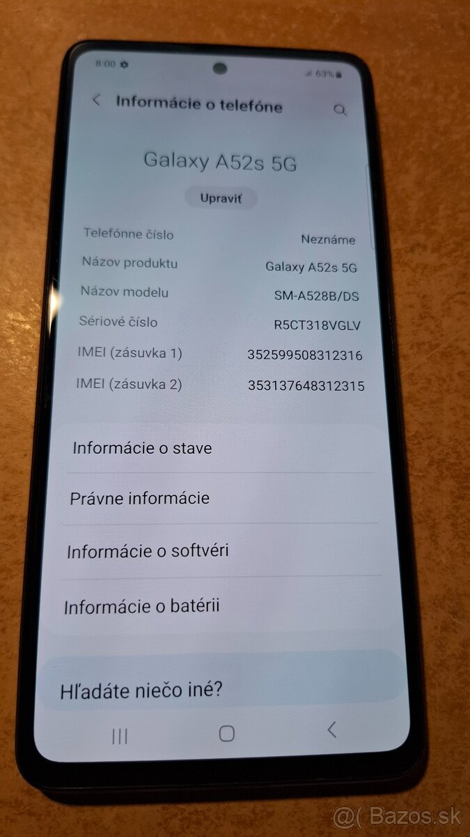 Samsung galaxy A52 s 5g - 5