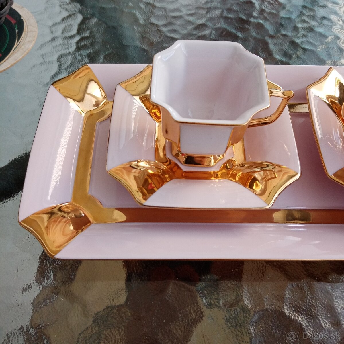 súprava Empír ružový porcelán - 5