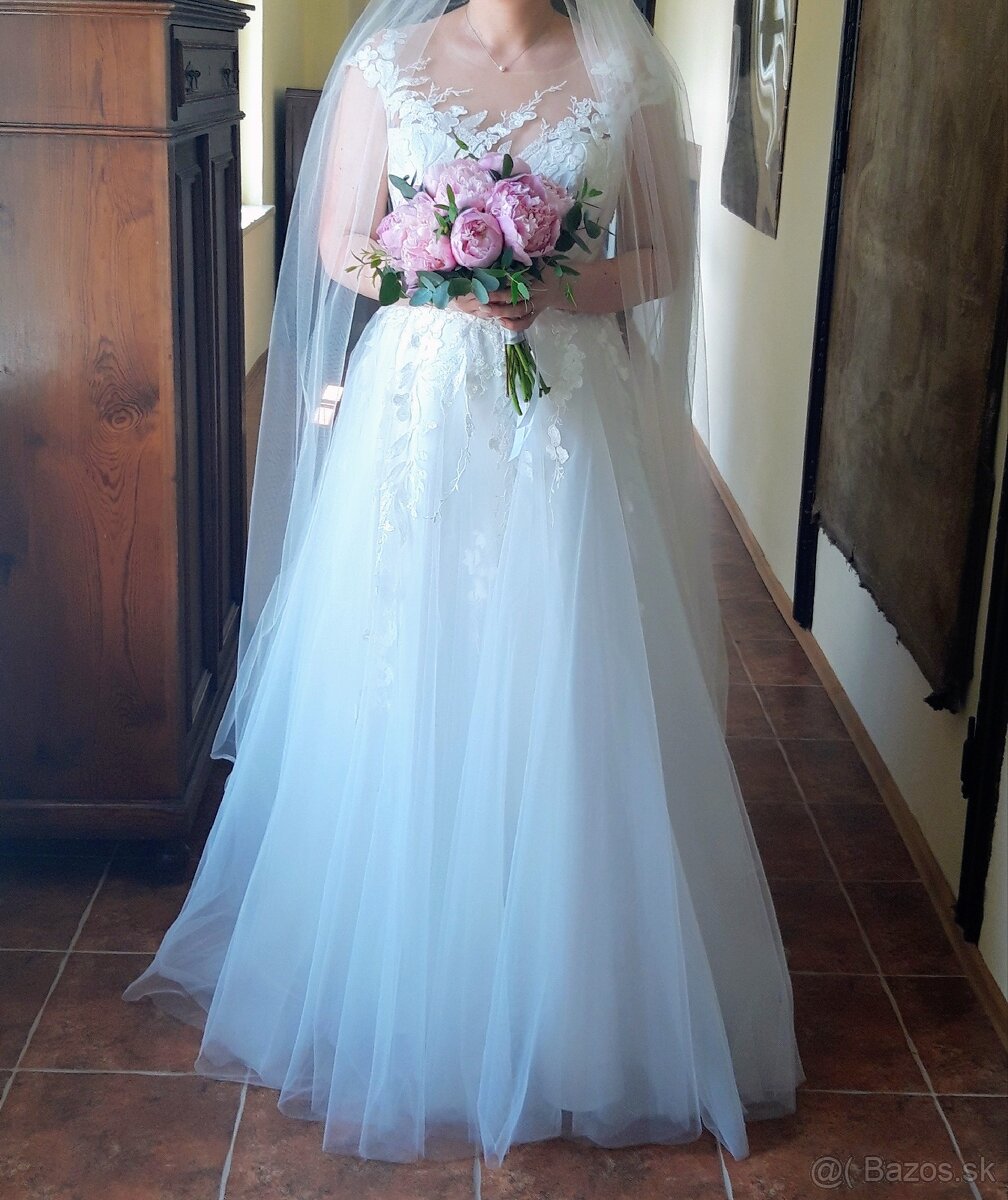 Svadobné šaty zn.EVA GRANDES - 5