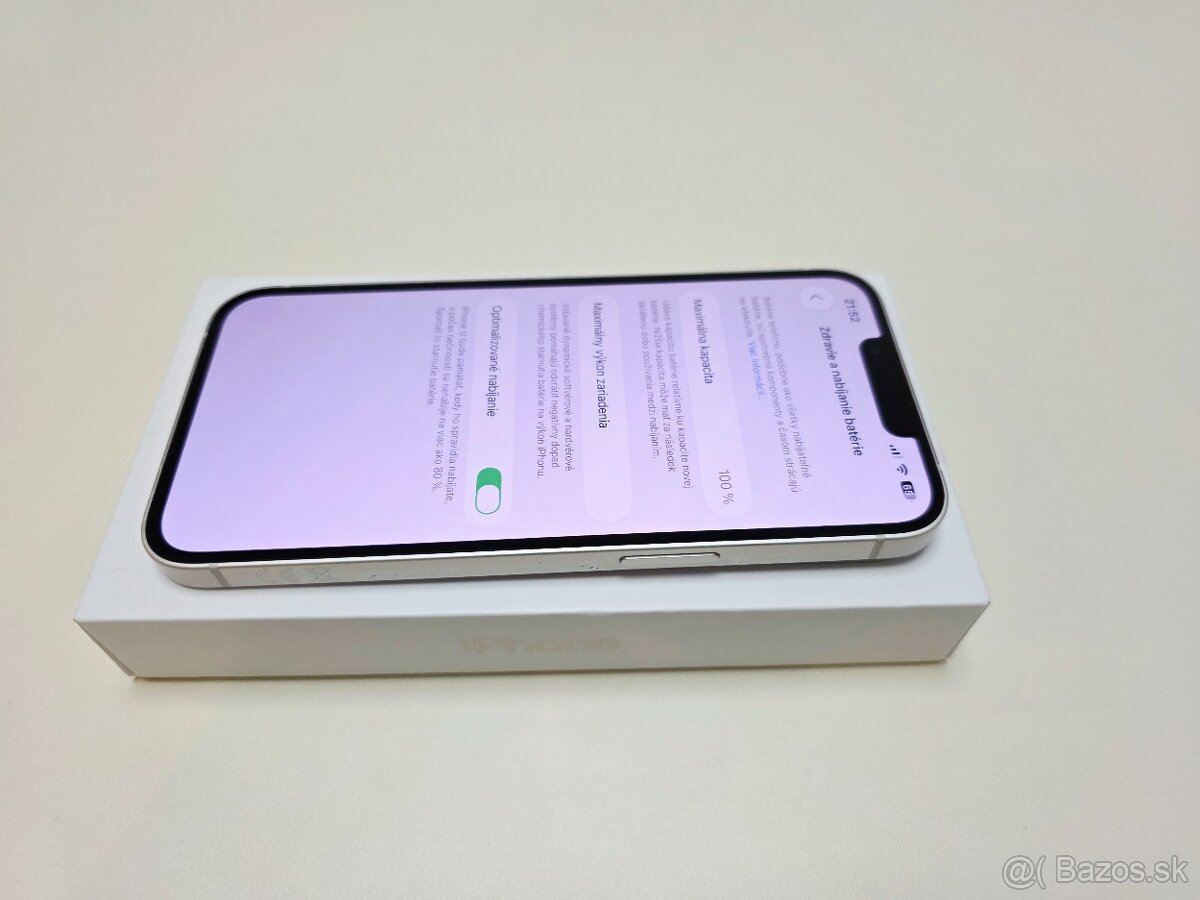 APPLE IPHONE 13 128GB STARLIGHT ,BATERKA 100% - 5