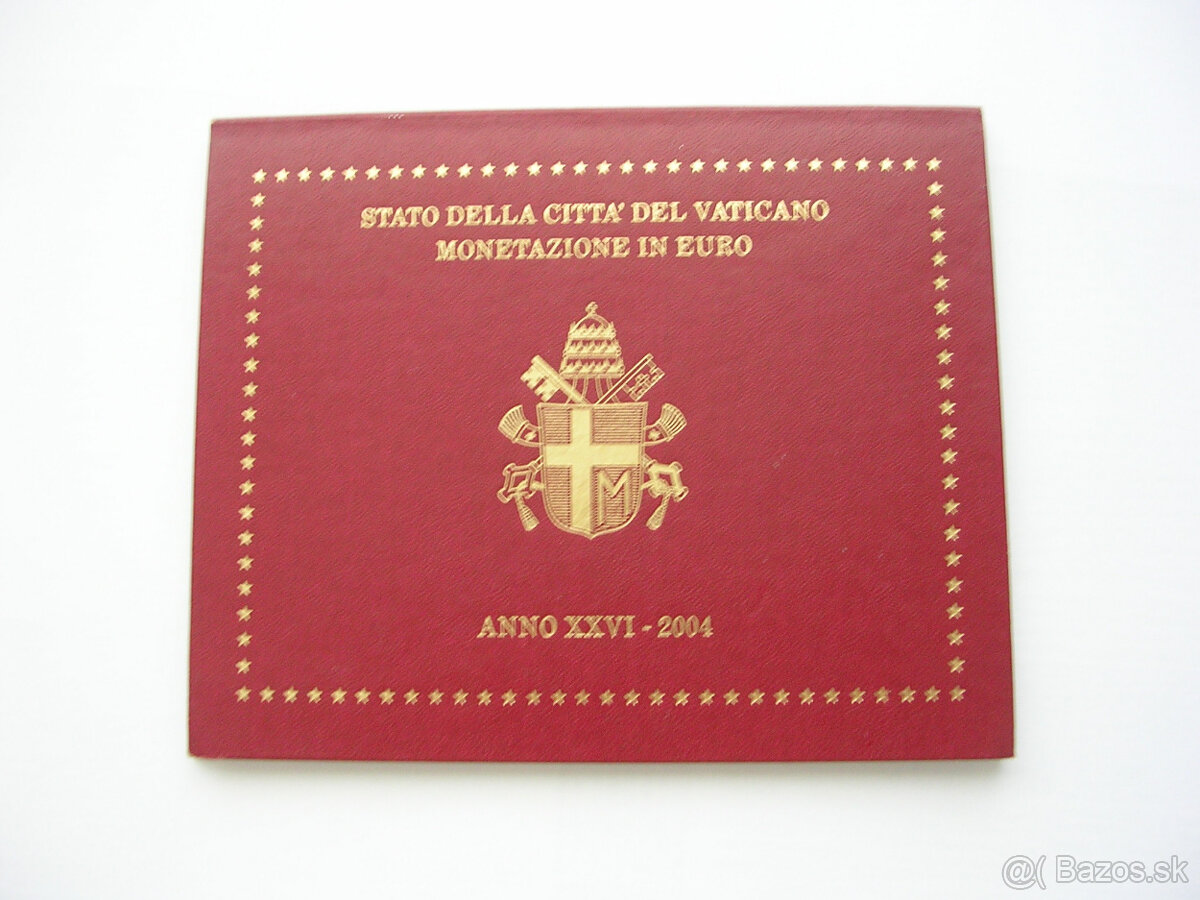 VATIKAN 2004 Tretia sada euromincí pápež Ján Pavol II. č.2 - 5