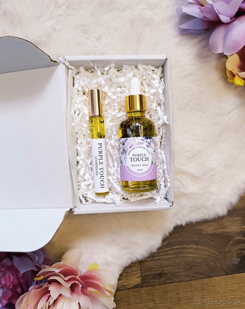 Handmade set - telový olej a balzam Levanduľa - 5