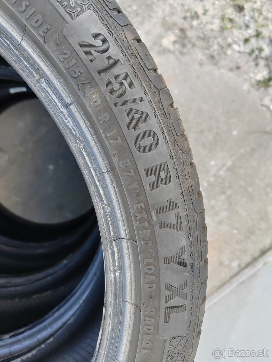 Letné pneumatiky 215/40 R17 - 5