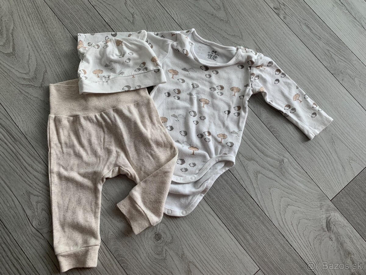 Set- body, čiapka, tepláky 68 H&M - 5