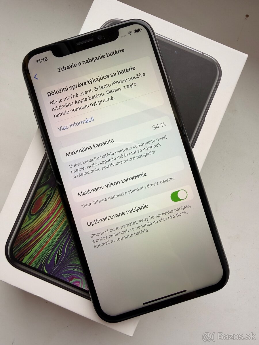 Predám iPhone XS 64 GB – Space Black - 5