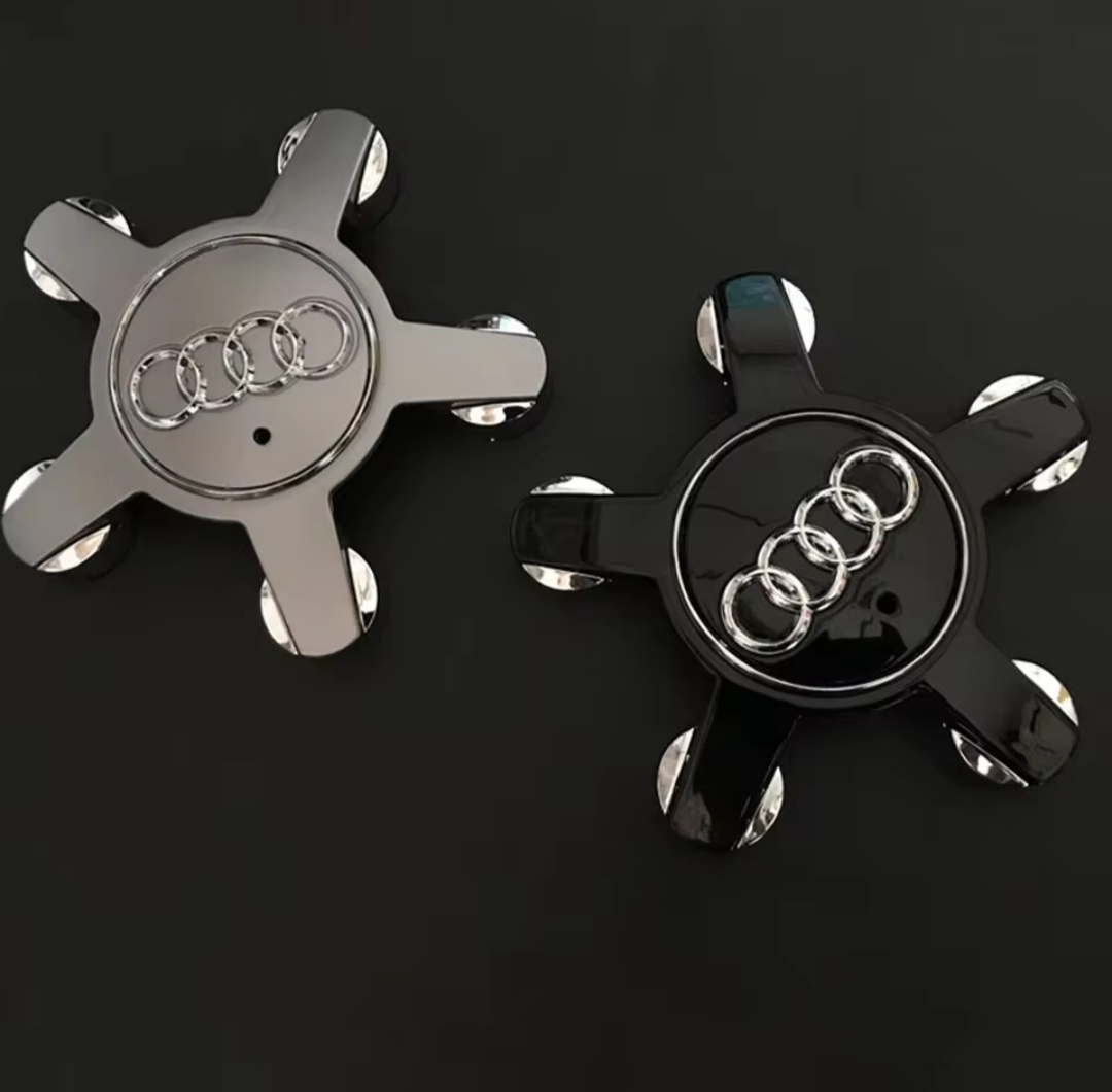 AUDI hviezdicove krytky diskov čierne/šedé/strieborné - 5