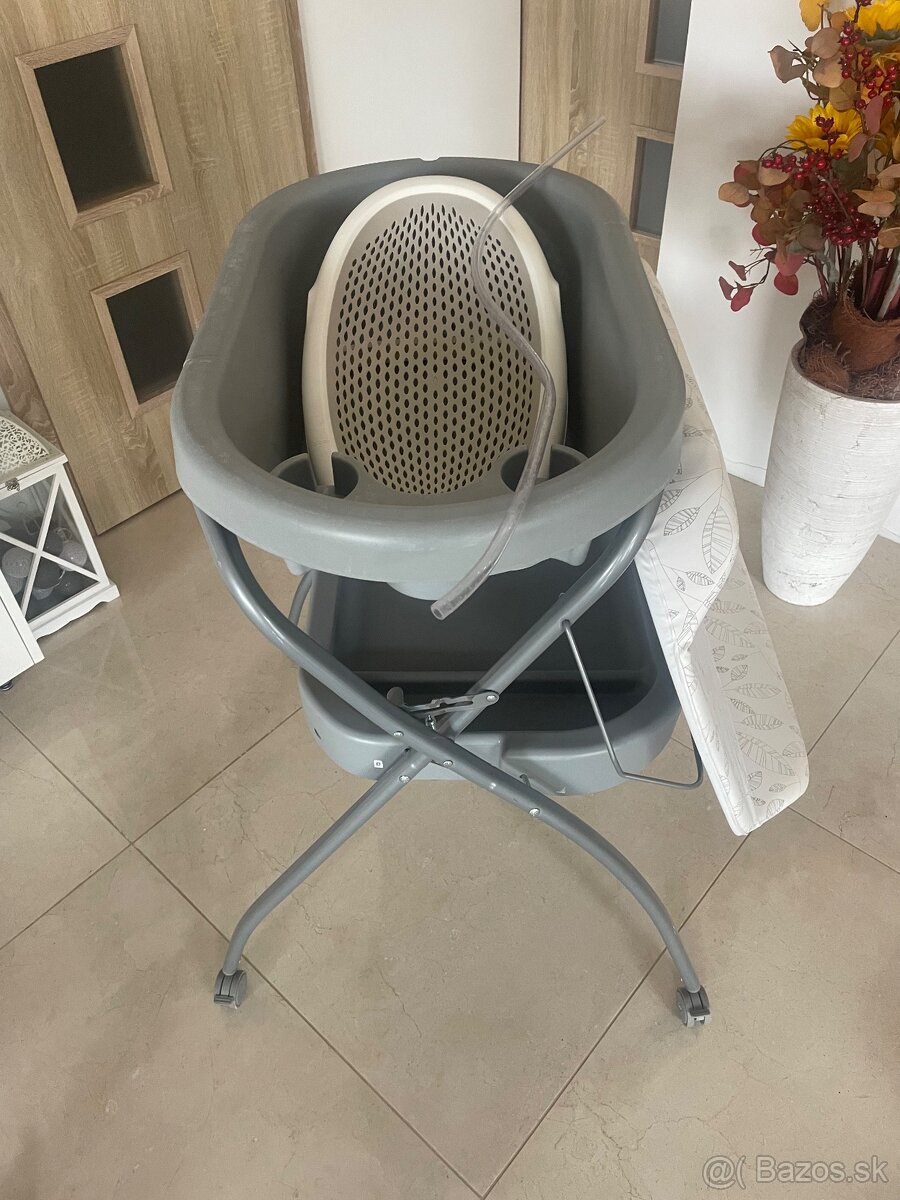 PETITE&MARS Přebalovací pult s vaničkou Spa 3v1 Grey - 5